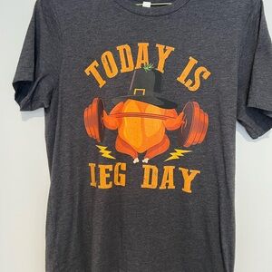 Turkey Leg Day Gray T-shirt